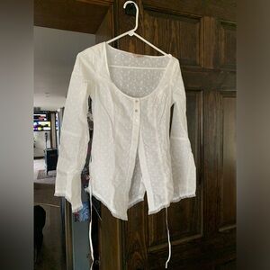 XS Frankie’s Bikinis eyelet blouse
